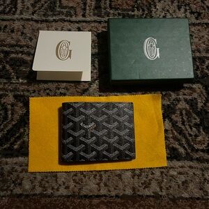 Brown and white Goyard Wallet